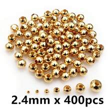 50-500pcs/Bag 2-8mm Gold Silver Color Round Spacer Beads Ball End Seed Metal Beads For DIY Jewelry Making Findings Accessories