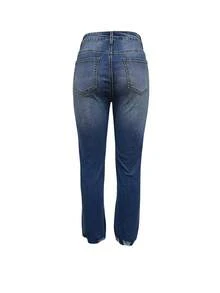 Women's Casual Vacation All-Match Versatile Denim Jeans - Medium Wash - View 11