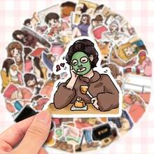 150张DIY高品质乙烯基贴纸 - 可重复使用的不规则形状哑光自粘奇幻卡通贴纸，适用于笔记本电脑、吉他、滑板、行李箱、手机和玻璃装饰，滑板配件 | 彩色插图，高品质贴纸，装饰贴纸，适用于DIY剪贴簿、手机、笔记本电脑、行李箱、冰箱和滑板