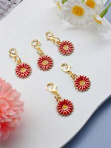 Brelocuri cu flori 5/10/20 buc, potrivite pentru cadouri, portofele, rucsacuri, rucsacuri și genți de mână, diverse culori, catarame pentru drumeții, cadouri de Ziua Recunoștinței