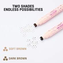 LANGMANNI 雀斑印章笔套装 - 防水持久，打造自然逼真的仿雀斑妆容，6 点气垫笔，快速打造自然阳光亲吻妆容 - 棕色 - 查看 3