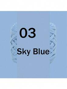 1卷300克±20克T恤纱线，2厘米宽，梭织针织柔软多用途纱线，适合DIY手工艺品，可用于钩编和编织包袋、靠垫、玩偶、毯子、拖鞋和其他手工钩编项目。 - 彩色 - 查看 17
