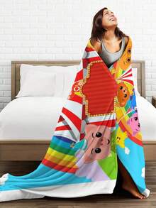 Plim Plim  Blanket Flannel Blanket, Super Comfortable Winter Warm Blanket Summer Air Conditioning Blanket, Soft And Light Bed Sofa Decoration, Not Easy To Shed, - màu đen - Xem 5