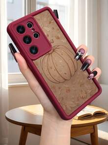 Pastel Glitter Acorn Autumn Unique Protective Cover Cute Nut Pattern Phone Case Stylish Shockproof Fashion Back Cover Compatible With Samsung Galaxy S25Ultra S25Plus S25 S24FE S24 S23 S22 S21FE S21Ultra Plus Note20 Note20Ultra A13 A14 A15 A16 A17 A33 A34 A35 A36 A52 A53 A54 Case - Burgundy - View 10