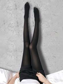 New Silky Thick Black Slim-Fitting Pantyhose, 80D Warm-Keeping Silk Stockings For Autumn And Winter. Suitable For Wearing During The New Year And Valentine's Day Events, As Well As As Gifts. - Multicolor - View 6