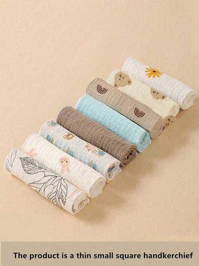 5 Stücke/Set sortierte Baby-Lätzchen/Füttertücher/Spucktücher