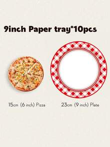 100/80/68/10 Set, Red And White Checkered Stripes, Disposable Party Plates, Paper Plates. Includes 7-Inch Plates, 9-Inch Plates, Paper Cups And Paper Towel Sets. Suitable For Multiple People, Disposable Tea Cups, Disposable Coffee Cups, Picnic Supplies, Birthday Parties, Camping, Decoration And Celebration Activities. Party Gifts, Bridal Gift Giving Event, Red, Red And White Stripes, Red And White Checks, Disposable Paper Plates. - 彩色 - 查看 4