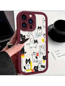Estuche de TPU hermoso, resistente a los impactos con cobertura completa de la lente para for  16 Plus - Multicolor - Ver 1