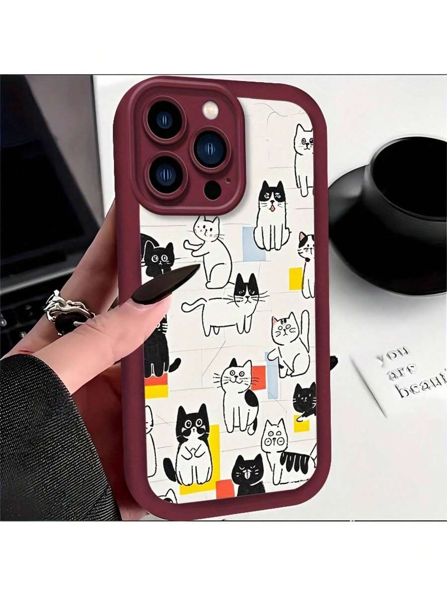 Estuche de TPU hermoso, resistente a los impactos con cobertura completa de la lente para for 16 Plus - Multicolor - Ver 1
