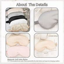 Customized Eye Mask, Bridesmaid Gift, Bridesmaid Invitation Gift, Customized Sleep Mask, Satin Eye Mask, Gift For Her, Personalized Wedding Gift - Multicolor - View 8