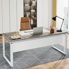Tribesigns L-Shaped Executive Desk With Reversible File Cabinet, 63" Office Desk With Storage Drawers, L-Shaped Computer Desk With Drawer Cabinet For Hanging Letter Size Files - Gray & White - View 9