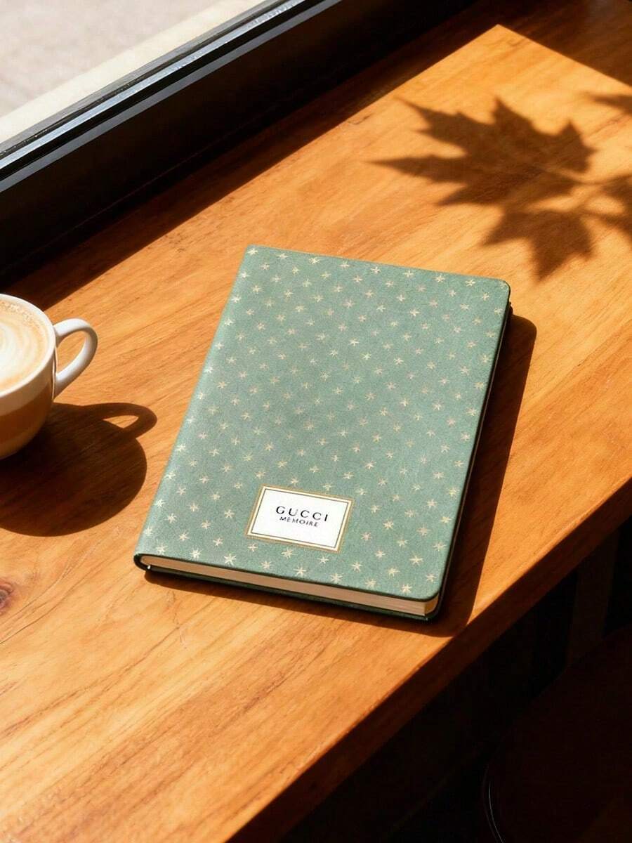 Gucci Floral Joy Series Notebook - Blossom Pattern Journal, Portable Accounting Book, Holiday Gift Idea Cucci-Book-2 - Green - View 1