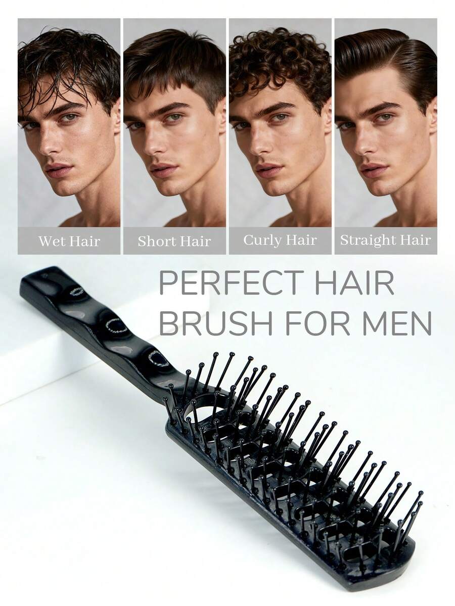 salon fashion 1 Pc Ribs Styling Hair Comb Suitable For All Hair Types Hair Care Hair Brush/Hair Comb Men&Women - Black - View 1