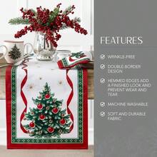 Home Fashions Villeroy And Boch Toy's Delight Christmas Table Runner Festive Holiday Table Decor 13 Inches X 70 Inches