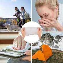 Compressed Towel Disposable Compressed Face Cloth Cotton Expandable Face Towel Travel Outdoor Sport 100PCS 20 * 22cm - 100 piezas - Ver 9