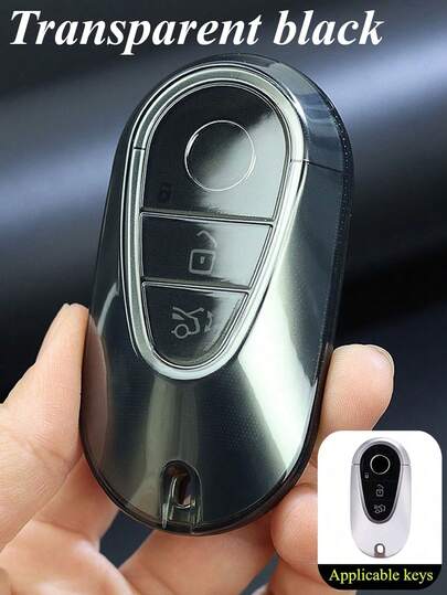 1 chiếc ốp bảo vệ chìa khóa xe bằng TPU, phù hợp với các dòng xe C260L C200L S400L S450L. Phụ kiện xe không cần chìa khóa.