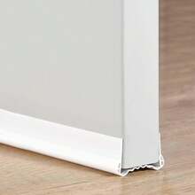 Nueva Actualización Guardapolvo y Protector para Puerta,200CM Burlete para Puerta,BONACHAN Burlete Cubrepolvo para Puertas,Under Door Draft Stopper,Polveras de Silicon,Sellador (Blanco, 200CM) - Negro - Ver 12