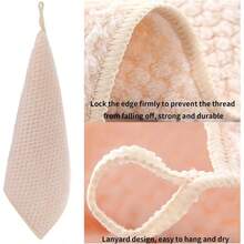 Toalla de mano de microfibra de secado rpido, 6 toallas de mano de cocina de secado rpido, sper absorbentes, de secado rpido y suave, suave y cmoda, adecuada para cocina, restaurante, jardn de infantes - Beige, rosa, morado, gris, azul - Ver 6