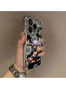 Fast EU Shipping (DE & ES) Uzuis Tengens Anime Slayer Demon Phone Case Suitable For IPhone 17 16e 16 15 14 13 12 11 Mini Pro Max Air X XR XSMAX 8 361 Plus, Shockproof Transparent Soft Back Cover, Anime Design, Scratch-Resistant, Injection Molded, For Anime Fans - 黑色 - 查看 2