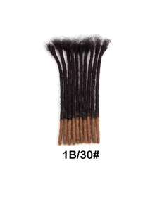 Human Hair Dreads Extensions 0.6cm Width Human Hair Dreadlock Extensions For Men/Women Permanent Loc Extensions Bundles Can Be Dyed Bleached Curled And Twisted 10 Strands/Package - Multicolor - View 12