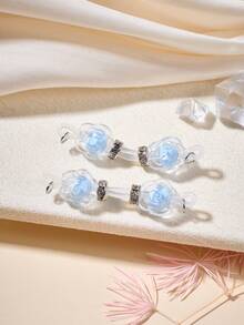 Rose Shaped Fake Nipple Rings Adjustable Silicone Painless Non Piercing Nipple Jewelry,Fake Nipple Piercing Cute Rose Nipple Cuff For Women Valentine Gift For Lovers