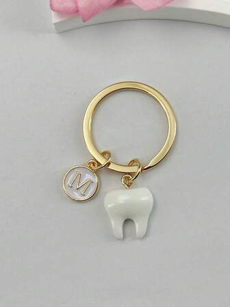Personalized Teeth Keychain Gift For Dentisit