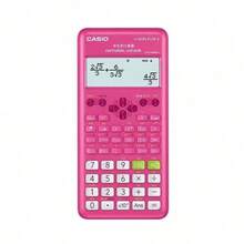 Casio Máy tính khoa học FX-82ES, máy tính học tập và ôn thi dành cho học sinh, máy tính văn phòng di động nhẹ với 252 chức năng, màu đen/xanh dương/hồng/kiểu dáng tối giản, đồ dùng học tập, quà tặng lý tưởng cho thanh thiếu niên và người đi làm, công cụ tính toán toán học và kỹ thuật hàng ngày. - Hồng - Xem 1