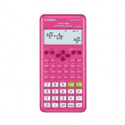 Casio FX-82ES 科学计算器，学生考试学习计算器，便携轻巧办公计算器，具备 252 种功能，黑色/蓝色/粉色/简约风格，返校用品，青少年和职场人士的理想礼物，日常数学和工程计算工具