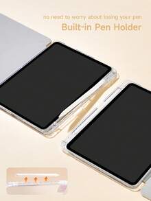 1pc Pink Star Pattern Tablet Protective Case, Upgraded Y-Fold Multi-Angle Support Design, Double-Sided Printed, Compatible With IPad 10.2", IPad (A16) 11" 11th/10th/9th Gen, Galaxy Tab A8 10.5" 2022, Anti-Drop, Pen Slot, Sleep/Wake Support, Best Gift For Family And Friends - Nhiều màu - Xem 7