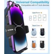 Spin Bike Phone Mount Gooseneck Exercise Bike Phone Holder [One Button Release] Universal Indoor Cycling Bike Phone Clip Stand For IPhone 15 14 13 Pro Max Galaxy 23 More 47" Smartphones - Black - View 6