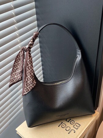 Minimalistisk exklusiv modehalsduk, mångsidig pendlarväska med stor kapacitet, lyxig handväska, axelväska för kvinnor