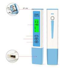 Analizador de calidad del agua 4 en 1: inteligente, de alta precisión, con almacenamiento automático de datos y resistente al agua (IP67). Medidor de conductividad eléctrica (CE) para piscinas y laboratorios. - Azul menta - Ver 5