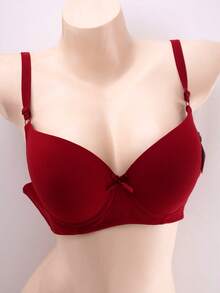 Sujetador de mujer, copa D, paquete de 6, 6 colores, con aros, con sujeción, transpirable, cómodo, tallas grandes. - 6 colores - Ver 8