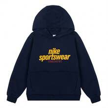 Teen Boy Nike Casual Thermal Lined Sweatshirt Sweatshirt - Dark Blue - View 1