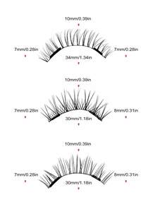 MAGEFY Bộ 3 cặp/bộ mi giả từ tính CC Curl tự nhiên kèm dụng cụ chuyên nghiệp + 5 kẹp mi, đuôi mắt dài, nhiều kiểu, mi giả Manga 3D tự nhiên, mi mắt mèo, mi giả mềm mại, mi giả dạng dải, vật dụng cần thiết khi đi du lịch mùa hè 2025, hướng dẫn quà tặng ngày lễ, kỳ nghỉ ở bãi biển, chuyến cắm trại, quà tặng cho phụ nữ và trẻ em gái mi giả dạng dải, mi giả, lông mi, mi giả - Mi tự nhiên - Xem 11