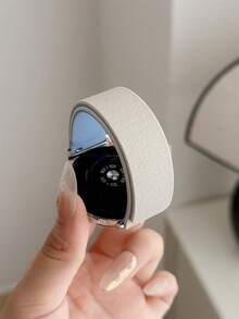 18mm 20mm 22mm Silicone Magnetic Strap With Textured Leather Pattern - Compatible With Samsung Galaxy Watch 6 5 4 40mm 44mm, Galaxy Watch 5 Pro, Galaxy Active 2, Watch 6 4, GT6 GT5 GT4 GT3 GT2 Pro - Comfortable, Unisex Design - Multicolor - View 3