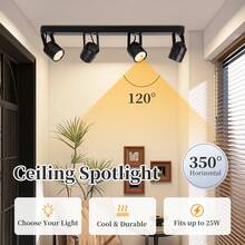 CANMEIJIA GU10 Einbauleuchte, weiße ovale Pendelleuchte, Beleuchtung für Zuhause, Deckenleuchte, 350° schwenkbarer LED-Strahler, geeignet für Wohnzimmer, Esszimmer, Schlafzimmer, Küche, Flur, Café, Ausstellungshalle, Leseraum, Bar, Hotel, Bekleidungsgeschäft, Ausstellungshalle, in verschiedenen Größen und Formen erhältlich - Schwarz - Übersicht 12