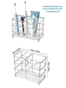 浴室牙刷架，牙膏牙刷架，浴室收纳整理架，可放置牙膏、洗面奶、梳子。 - 彩色 - 查看 12