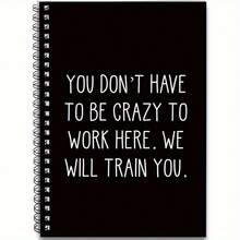 1本趣味螺旋笔记本，办公室趣味螺旋笔记本，送给同事的搞怪礼物，无需疯狂，趣味日记本，幽默工作礼物 - 1個 - 查看 3