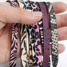 6 piezas de cordones planos con estampado de leopardo en beige, adecuados para zapatillas, zapatos deportivos y zapatos de lona, zapatos de mujer, zapatos de invierno