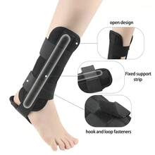 1pc Adjustable Ankle Brace, Foot Support, Ankle Joint Stabilizer, Unisex, Suitable For Most People - màu đen - Xem 3