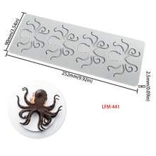 1pc Lobster, Crab, Lace, Fish Bone Chocolate Silicone Mold, Landscape Chip Mold - TOP - View 22