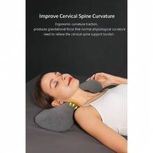 Orthopedic Cervical Viscoelastic Pillow – 12x65x23cm / Ergonomic And Anti-Stress Support - D.K.L - Ngẫu nhiên - Xem 8