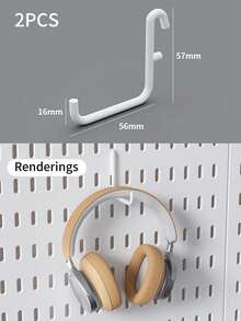 Complete Perforated Board Wall Panels, Plastic Accessories For Pegboard Display And Storage Racks, DIY Entry Wall, Hooks, Baskets, Divider Hooks, Storage Display Wall, Multi-Functional Display Rack, ABS Plastic Entry Display Rack, Gray Honeycomb Grid, With Hidden Screw Holes, Suitable For Key Display/Vertical Expansion/Computer Room Display/Home Office/Kitchen/Studio/Store And Various Occasions - Multicolor - View 21