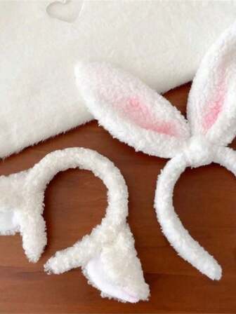 1pc Lovely Plush Sheep Ears Headband Cute Furry Headband With Blush Bunny Ears Cartoon Rabbit Hair Bands Headdress Hair Accessories,Stocking Stuffers,Stocking Fillers,Stocking Stuffers For Women,Stocking Fillers Women,Christmas Gifts,Gifts,Christmas Stocking Fillers,Gifts For Women,Gift,Christmas Gift,Stocking Stuffers For Adults,Stocking Fillers For Adult,Hair Stuff,Women's Accessories,Stocking Stuffer,Coming-Of-Age Hair Accessory,Christmas Hair Accessories,Gift Ideas For Women,Beauty Stocking Fillers,Christmas Gifts For Women