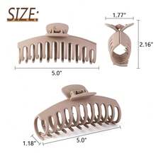 5 Inche Extra Large Claw Clips Hair Clips For Thick Hair And Long Hair, 4 Pack XL Jumbo Claw ClipsNeutral - Neutral - View 7
