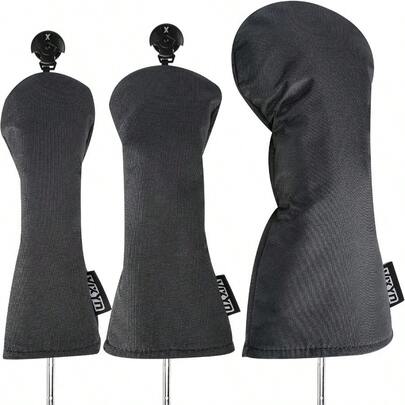 Golf Club Covers 3 Pack Golf Club Head Covers For Driver Woods And Hybrid Driver Headcover To Fit All Golf Clubs