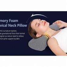 Orthopedic Cervical Viscoelastic Pillow – 12x65x23cm / Ergonomic And Anti-Stress Support - Qiu Gifts - 隨機的 - 查看 6