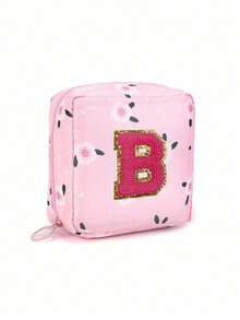 Bolsa de Armazenamento de Absorventes Higiênicos, Bolsa de Armazenamento de Tampões Femininos, Bolsa de Armazenamento de Absorventes Higiênicos com Padrão de Letras, Bolsa Portátil para Maquiagem e Batom, Bolsa Menstrual à Prova d'Água de Grande Capacidade, Bolsa de Armazenamento Portátil para Viagem - Multicolorido - Visão 29