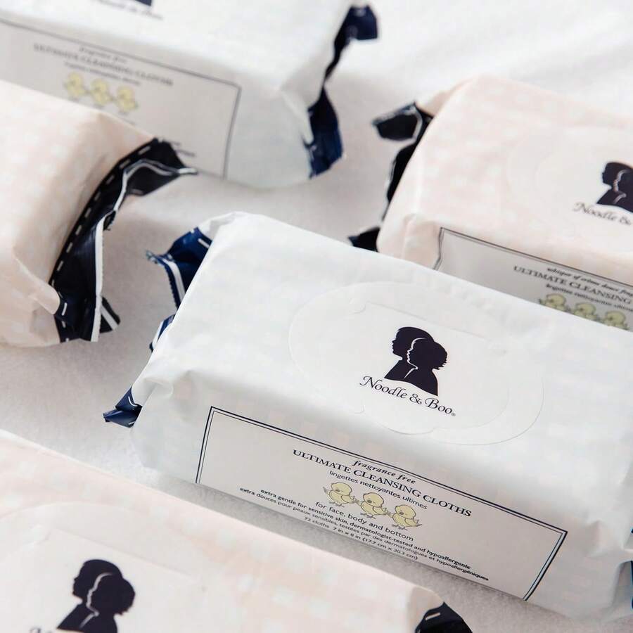 Toallitas de limpieza para cuerpo y rostro para bebés Noodle & Boo Ultimate, sin perfume y sin fragancia, blancas, 72 unidades (paquete de 1) - 1 - Ver 1